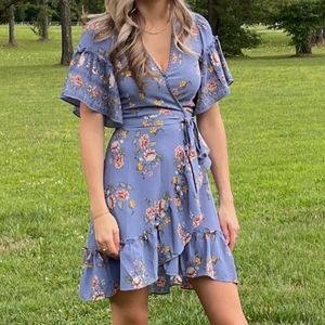 Floral MAX STUDIO DNMOBLOM DRESS NWT SIZE large